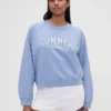 Sudadera oversize con logo Raglán de GAP × Summer Fridays