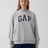 Sudadera oversize de cuello alto con logo Vintagesoft
