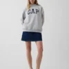 Sudadera oversize de cuello alto con logo Vintagesoft