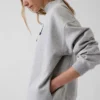 Sudadera oversize de cuello alto con logo Vintagesoft