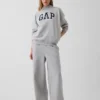Sudadera oversize de cuello alto con logo Vintagesoft