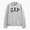 Sudadera oversize de cuello alto con logo Vintagesoft