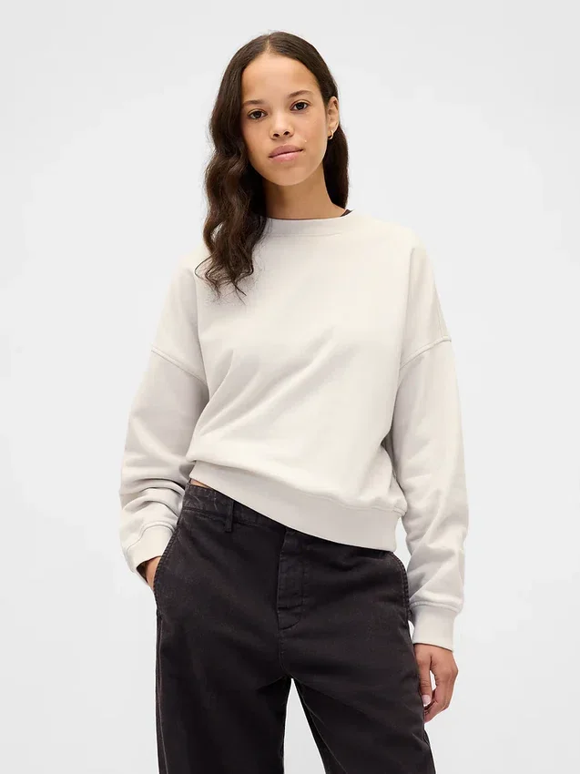 Sudadera oversize de felpa francesa gruesa
