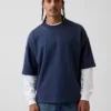 Sudadera oversize de felpa francesa gruesa