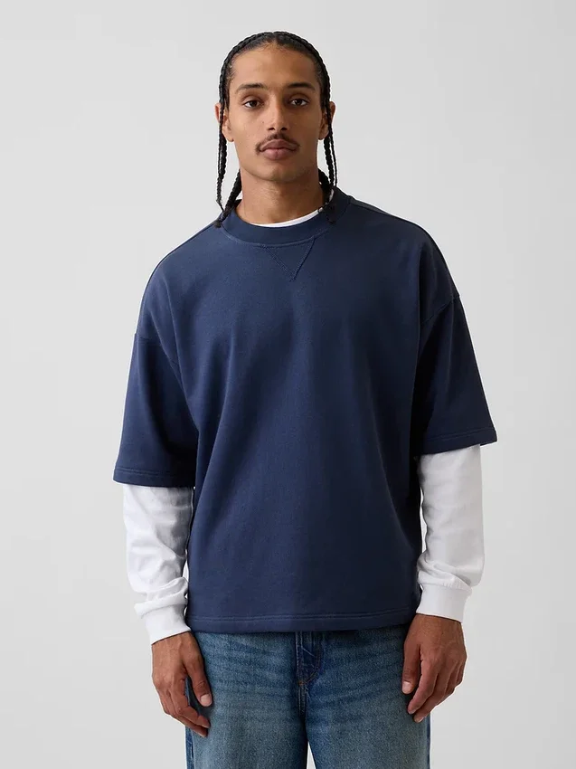 Sudadera oversize de felpa francesa gruesa