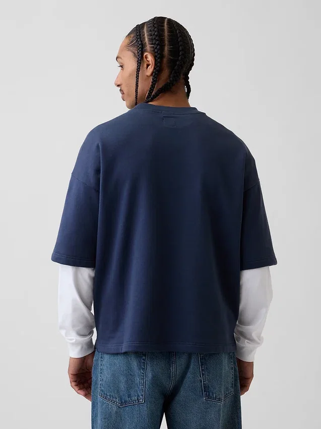 Sudadera oversize de felpa francesa gruesa