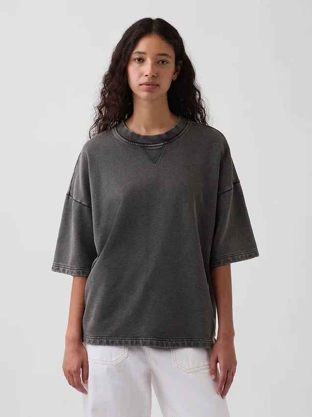 Sudadera oversize de felpa francesa gruesa