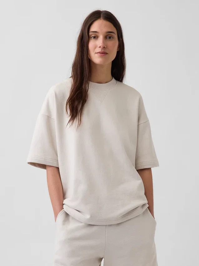 Sudadera oversize de felpa francesa gruesa