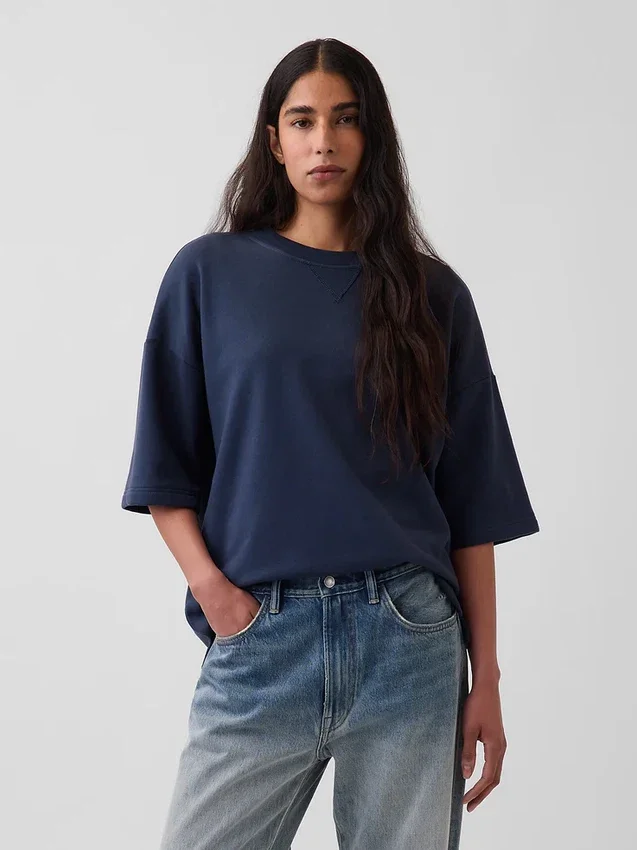 Sudadera oversize de felpa francesa gruesa