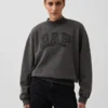 Sudadera oversize de felpa francesa gruesa con cuello alto
