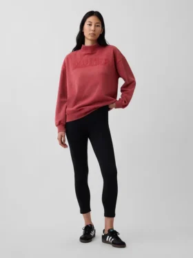 Sudadera oversize de felpa francesa gruesa con cuello alto
