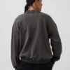 Sudadera oversize de felpa francesa gruesa con cuello alto