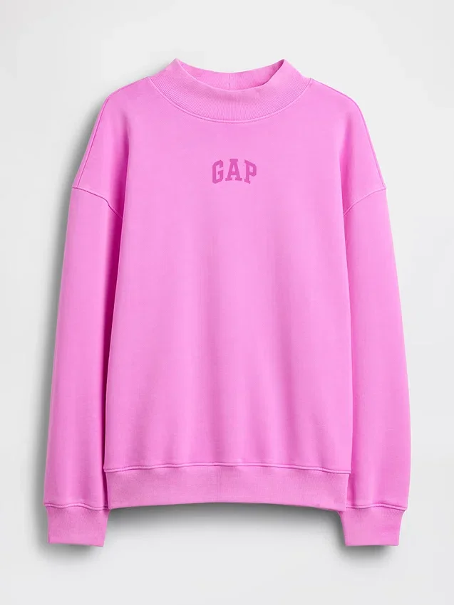 Sudadera oversize de felpa francesa gruesa con cuello alto