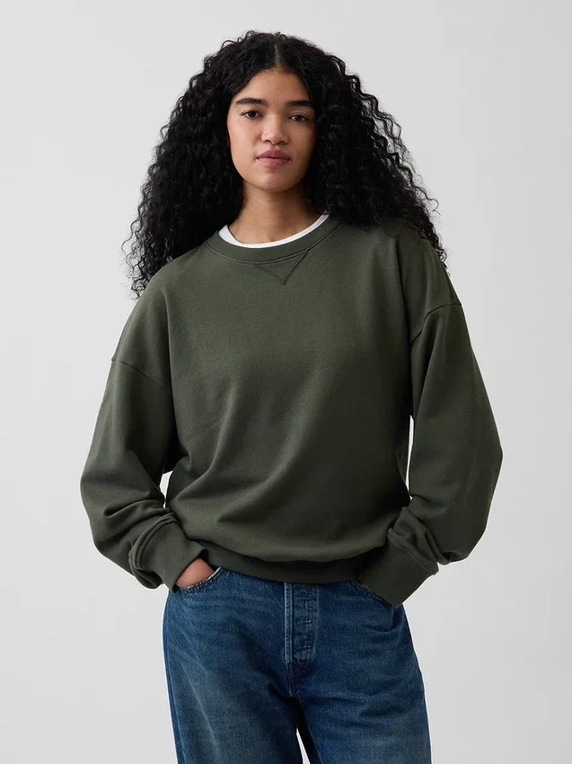 Sudadera oversize de felpa francesa gruesa para adultos