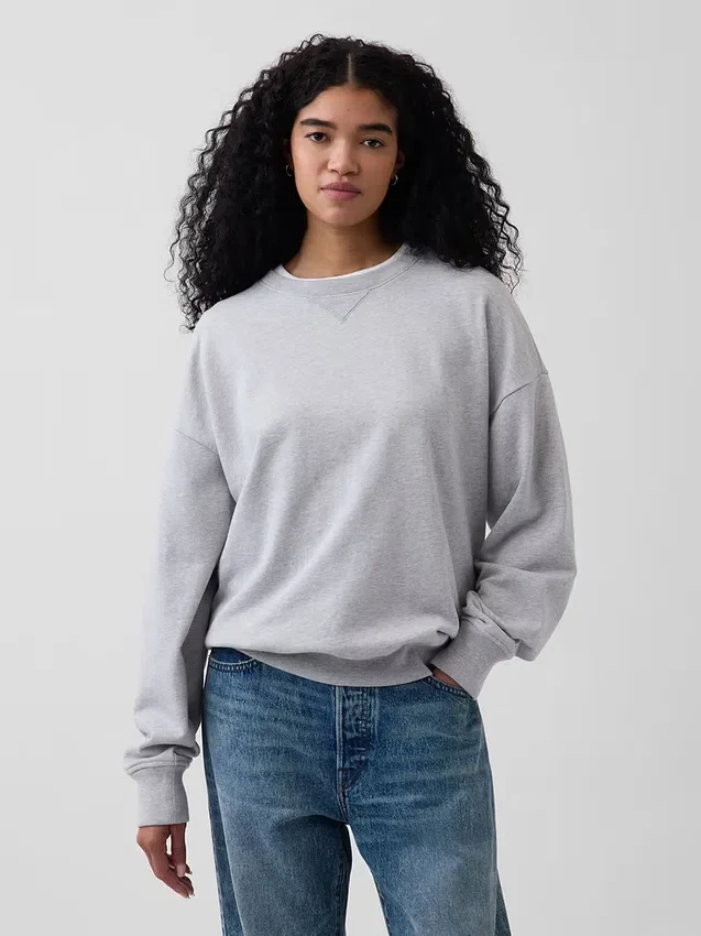 Sudadera oversize de felpa francesa gruesa para adultos