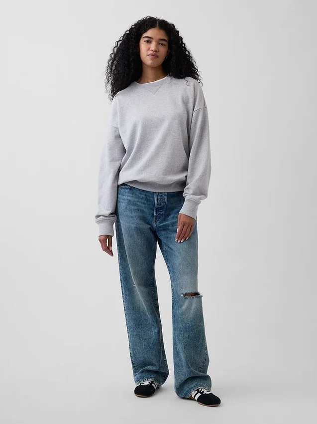 Sudadera oversize de felpa francesa gruesa para adultos