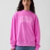 Sudadera oversize de felpa Vintagesoft con cuello alto y logotipo