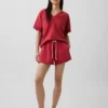 Sudadera oversize de felpa Vintagesoft con cuello en V