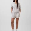Sudadera oversize de felpa Vintagesoft con cuello en V