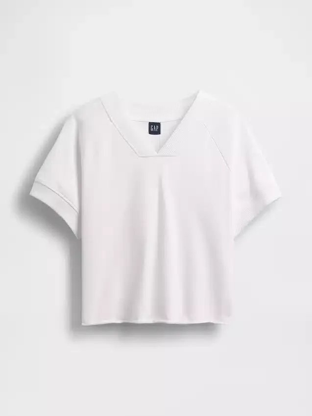 Sudadera oversize de felpa Vintagesoft con cuello en V