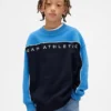Sudadera para niños Vintagesoft con logotipo y diseño de bloques de color