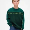 Sudadera para niños Vintagesoft con logotipo y diseño de bloques de color