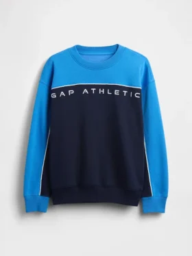 Sudadera para niños Vintagesoft con logotipo y diseño de bloques de color