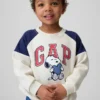 Sudadera raglán con el logotipo de Snoopy para bebés y niños