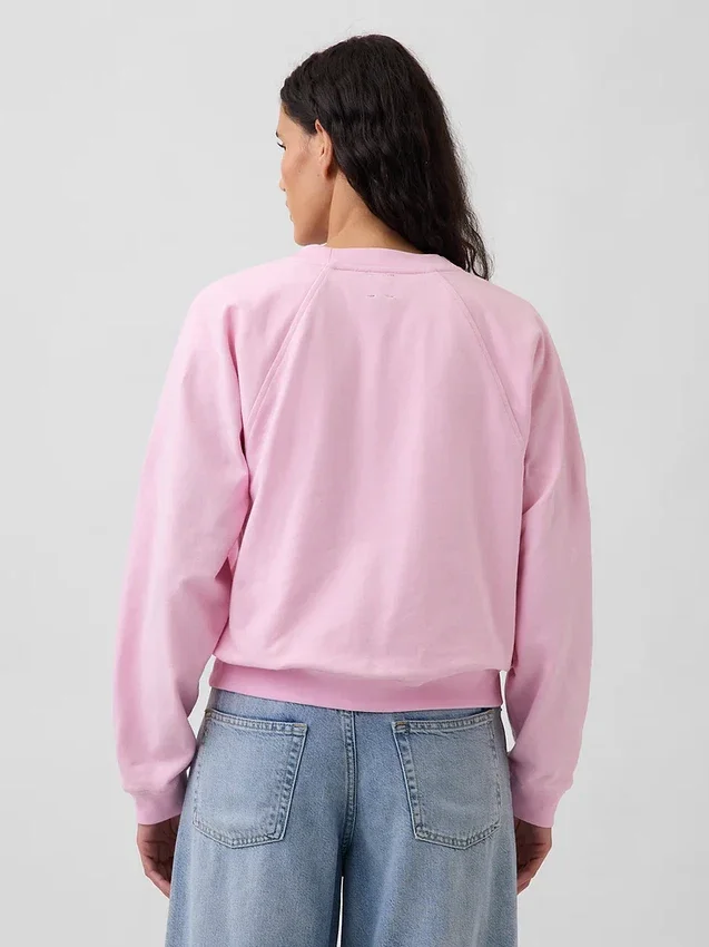 Sudadera raglán de felpa Vintagesoft