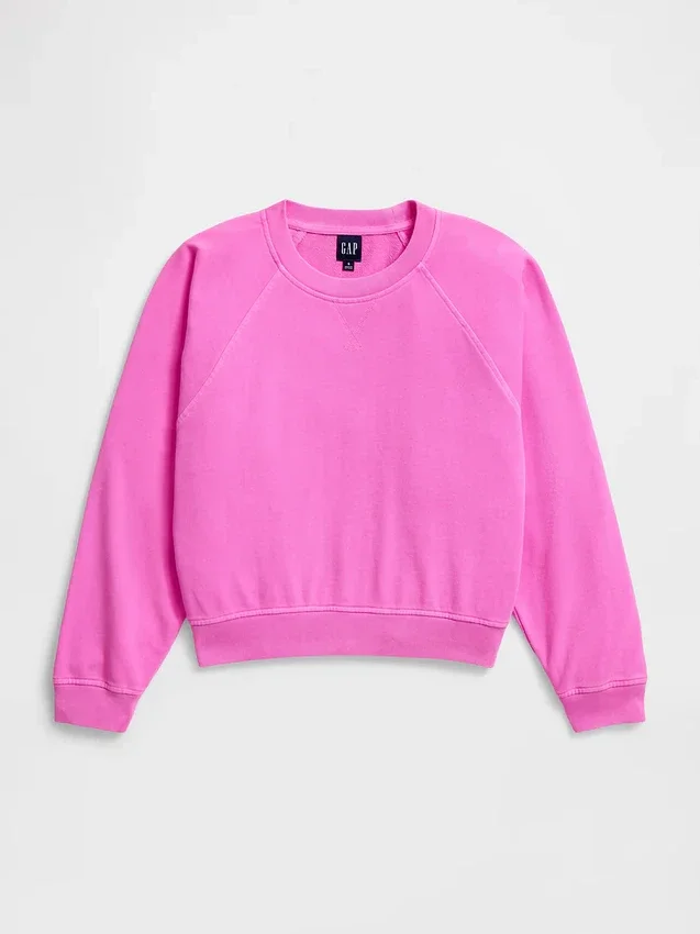 Sudadera raglán de felpa Vintagesoft