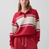 Sudadera tipo polo oversize de felpa Vintagesoft