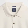 Sudadera tipo polo oversize de tejido grueso para adultos