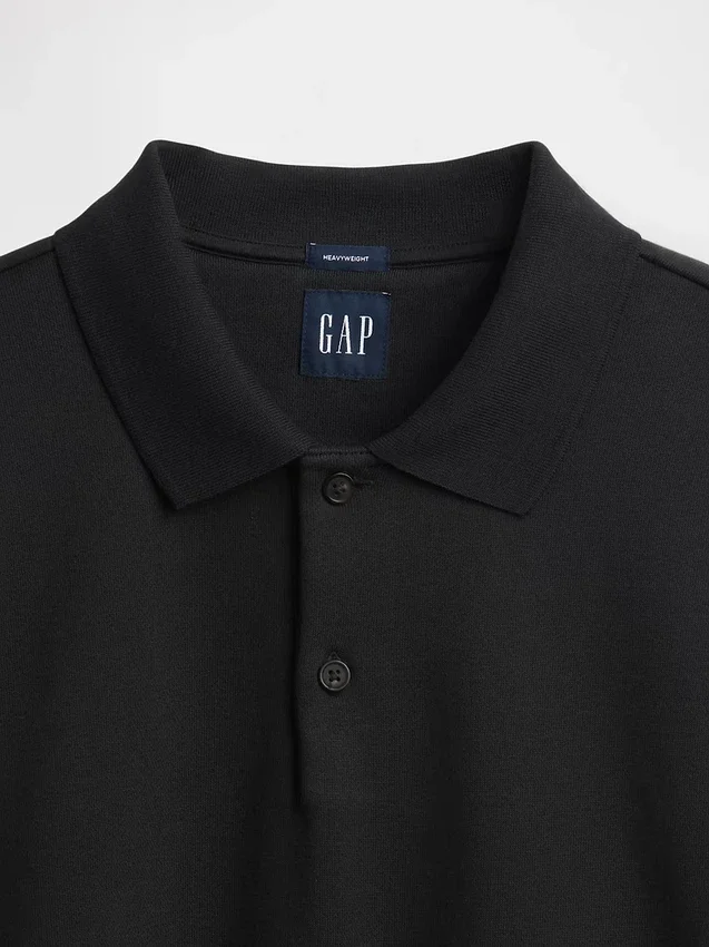 Sudadera tipo polo oversize de tejido grueso para adultos