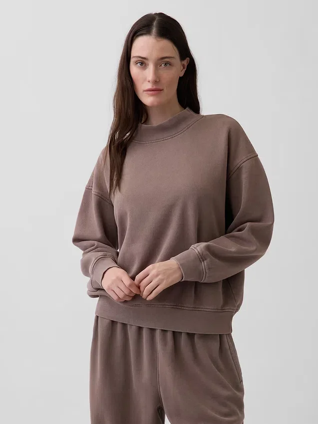 Sudadera túnica oversize de cuello alto Vintagesoft