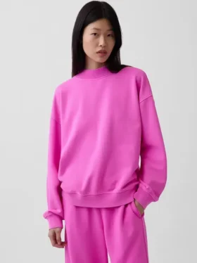 Sudadera túnica oversize de cuello alto Vintagesoft
