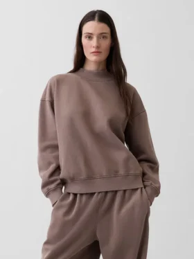 Sudadera túnica oversize de cuello alto Vintagesoft