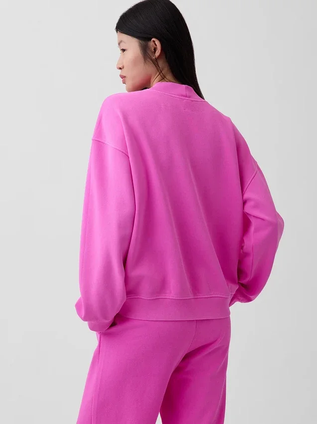 Sudadera túnica oversize de cuello alto Vintagesoft