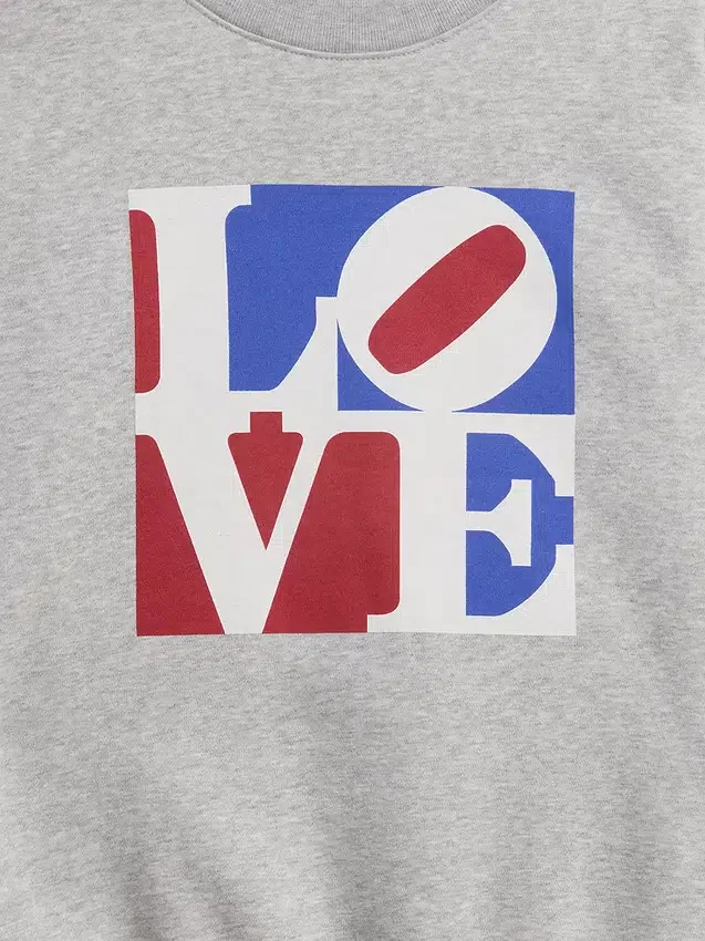 Sudadera «Vintagesoft Love» de Robert Indiana
