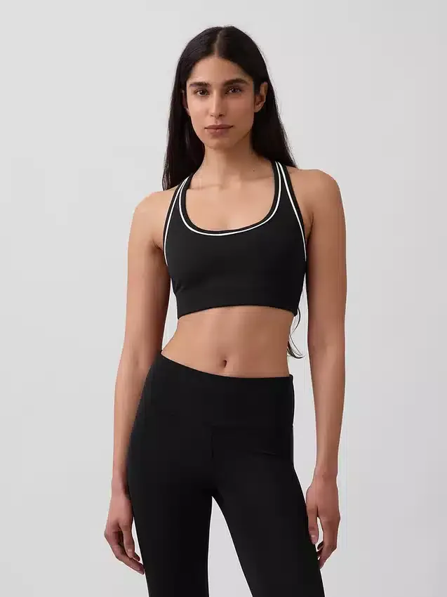 Sujetador deportivo GapFit Smooth de espalda cruzada para impacto medio