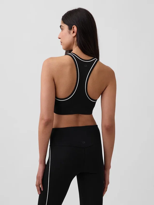 Sujetador deportivo GapFit Smooth de espalda cruzada para impacto medio