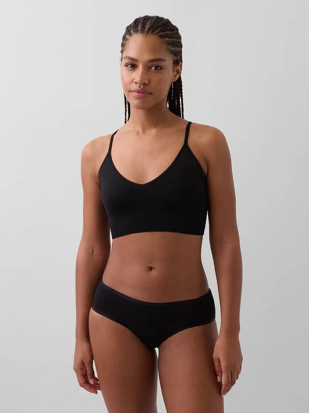 Sujetador tipo bralette sin costuras y con escote profundo