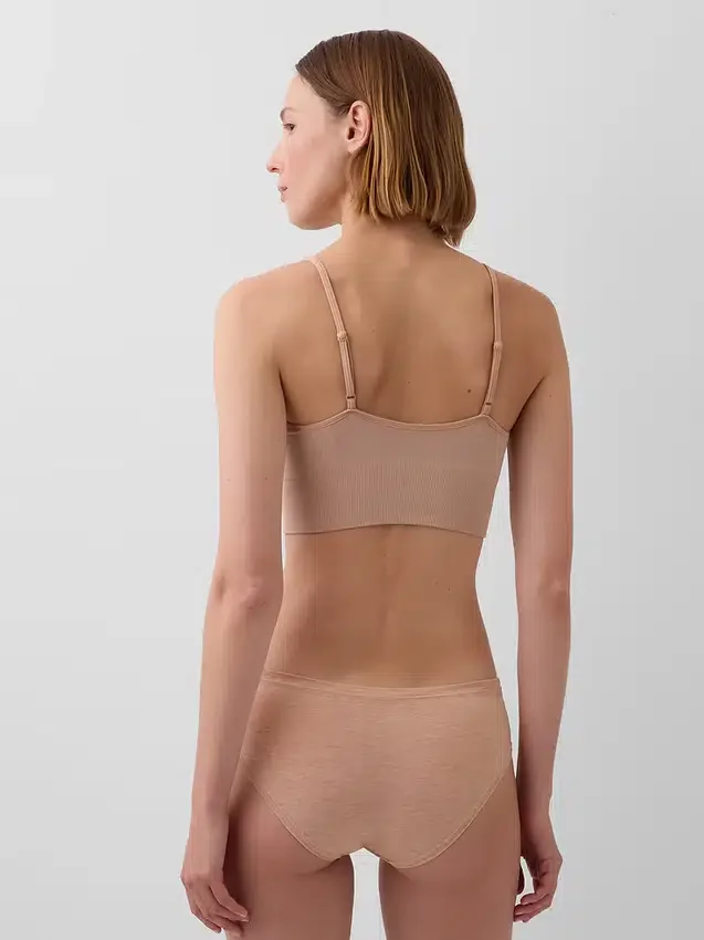 Sujetador tipo bralette sin costuras y con escote profundo