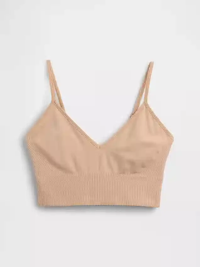 Sujetador tipo bralette sin costuras y con escote profundo