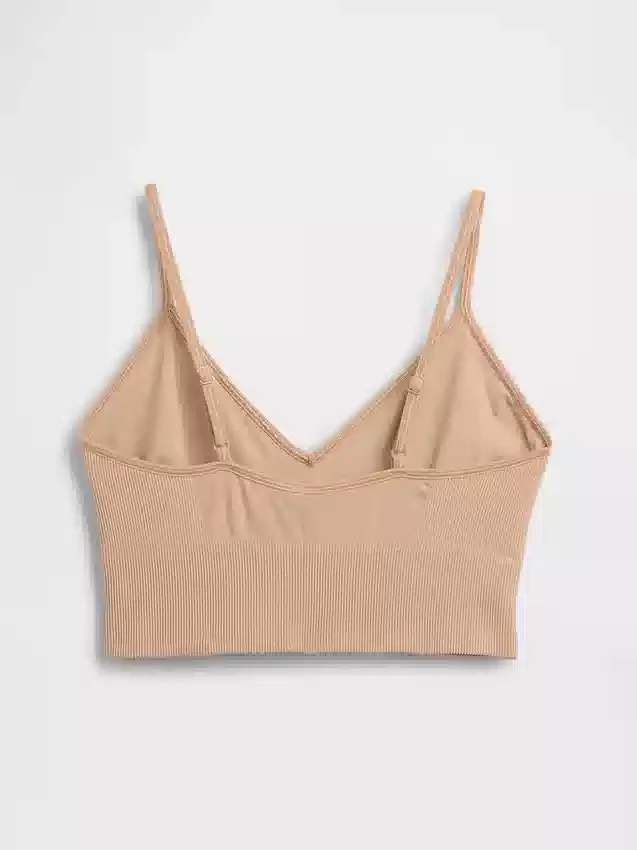 Sujetador tipo bralette sin costuras y con escote profundo