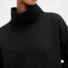 Suéter GapFit de punto jacquard acolchado con cuello de embudo