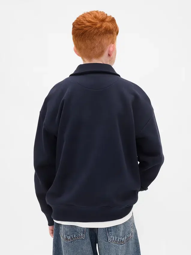 Suéter infantil Vintagesoft con cremallera de un cuarto