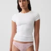 Tanga cheeky de algodón orgánico elástico súper suave