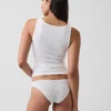 Tanga cheeky de algodón orgánico elástico súper suave