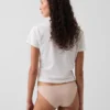 Tanga cheeky de algodón orgánico elástico súper suave
