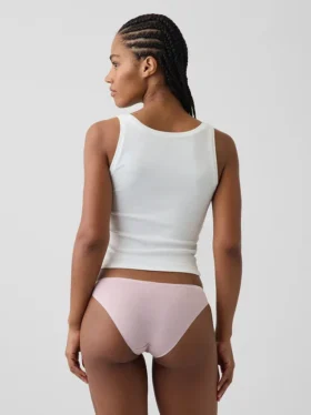 Tanga cheeky de algodón orgánico elástico súper suave